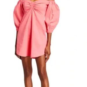 A.L.C. lychee Mila off-the-shoulder mini dress (size 4)